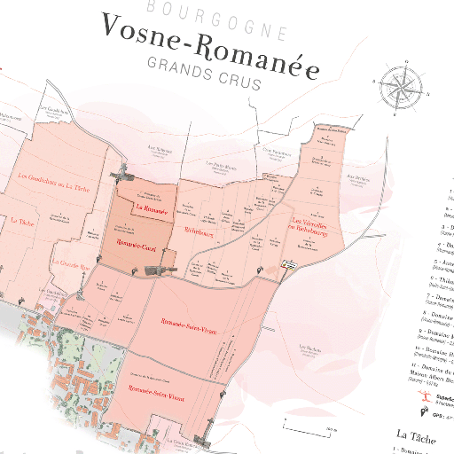 [S1016] LAURENT GOTTI Vosne-Romanée Grand Crus Carte en papier (FR)